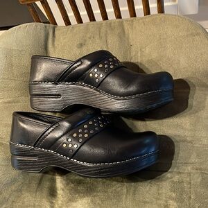 Dansko Black Clogs size 37
